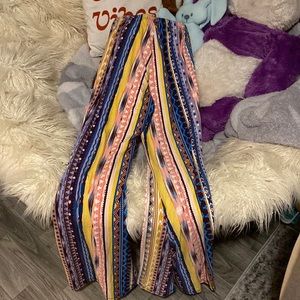 colored flare leggings